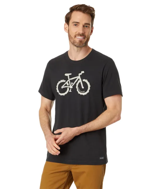 Man's Life is Good Fat Tire Mountain Bike Short Sleeve Crusher-Lite™ Tee