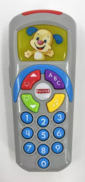 Fisher Price Musical Talking Light up Baby Girl Pup Cell Phone Tested and Works