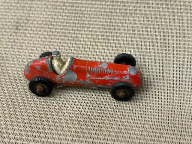 56473 Old Vintage Antique Tin Tinplate Toy Racing Car Racer Die Cast Maserati