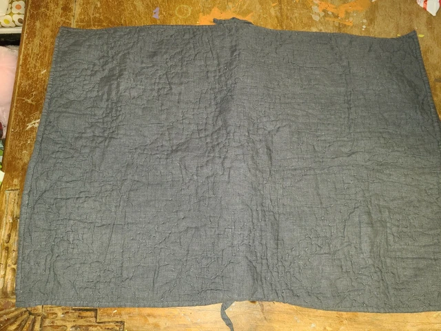 Restoration Hardware "Stonewashed Belgian Linen Diamond Stitch Gray" STD Sham