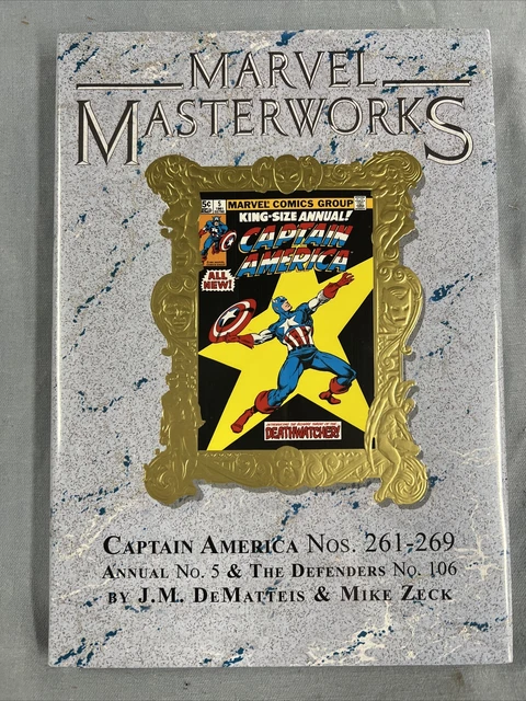 MARVEL MASTERWORKS #344 CAPTAIN AMERICA Vol #15 DM Variant HC (2023) Global ship
