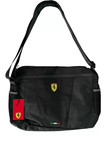 Sac à Dos Cartable Mâle Ferrari Avec Bandoulière Étanche Cod.60990 Noir