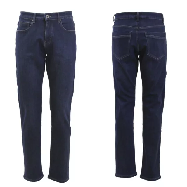 jeans uomo elasticizzato Imbottito foderato Pile Termico Invernale Comodo 36592