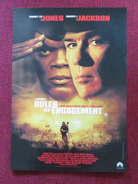 RULES OF ENGAGEMENT Vhs Video Poster Tommy Lee Jones Samuel L. Jackson