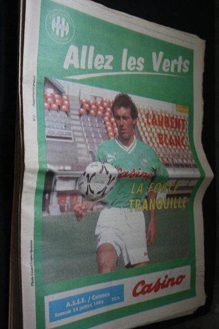 Programme ASSE N°74 - Saint-Étienne Vs Marseille OM - Saison 1992/1993 - Collectible Verts