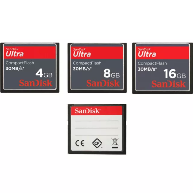 SanDisk CF 4GB 8GB 16GB Ultra 30Mb/s Genuine For Camera Compact Flash CF