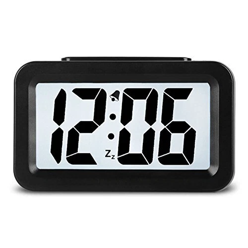 Creative Nightlight Smart Light Alarm Clock Bedside Desk Table Electron...