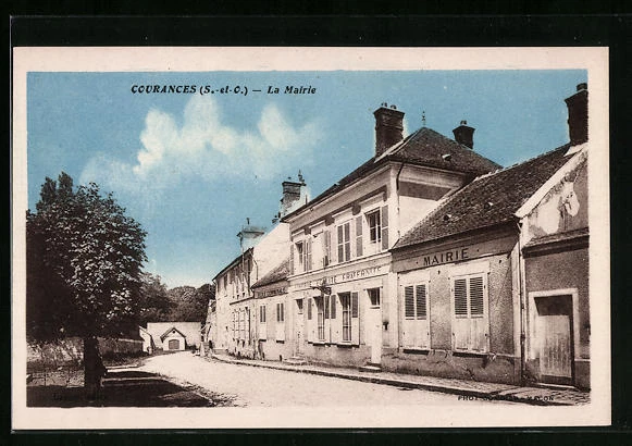 CPA Courances, La Mairie