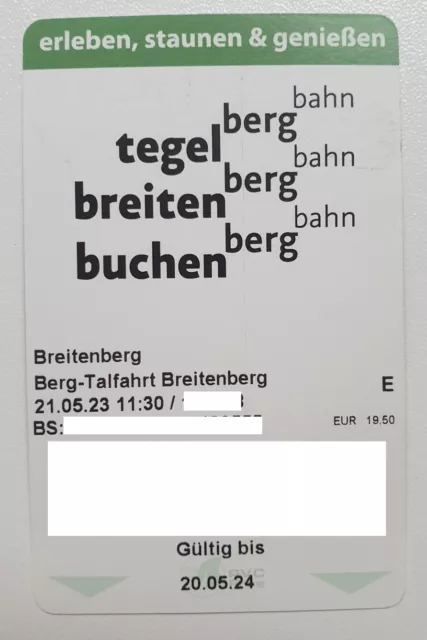 Biglietto/biglietto per Breitenbergbahn Pfronten, 1x discesa adulti