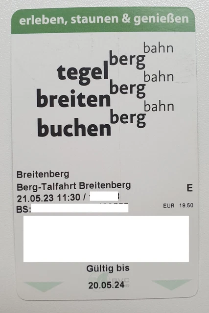 Biglietto/biglietto per Breitenbergbahn Pfronten, 1x discesa adulti