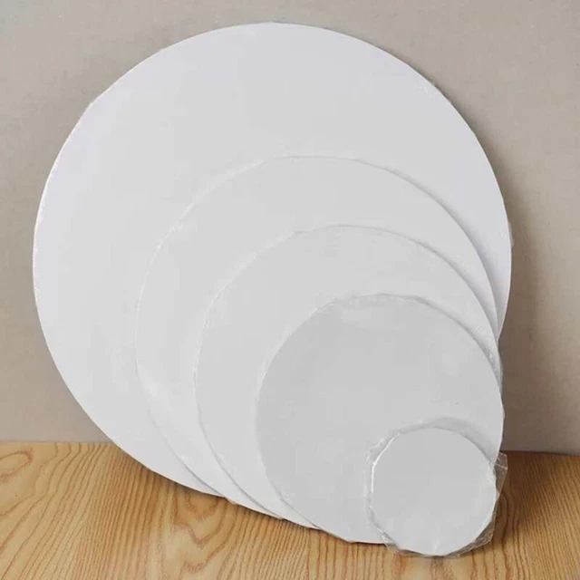 Diseño al óleo de pintura en blanco de lona estirada de 50 cm artista de madera