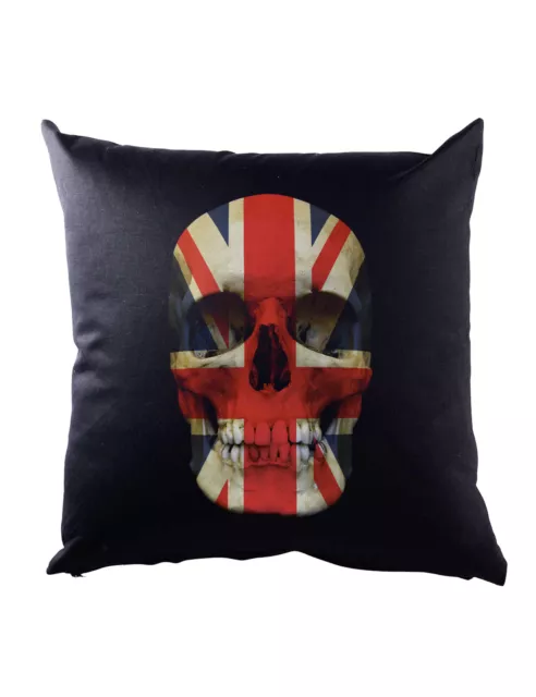 Union Jack Uk Skull Flag Dekokissen Death'S Head Great Britain England Mod