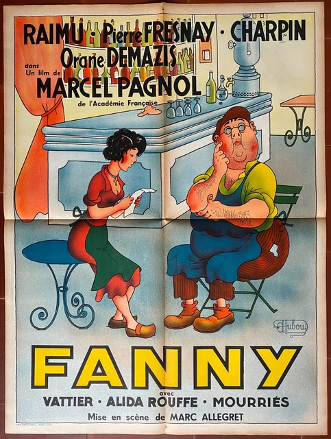Poster Cinéma Fanny De Marcel Pagnol - Haute Qualité 60x80cm - Reproduction D'affiche Vintage