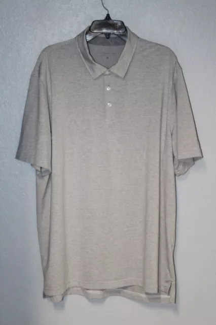 Vineyard Vines Performance Golf Shirt Polo Destin Stripe Sankaty Gray Size XL