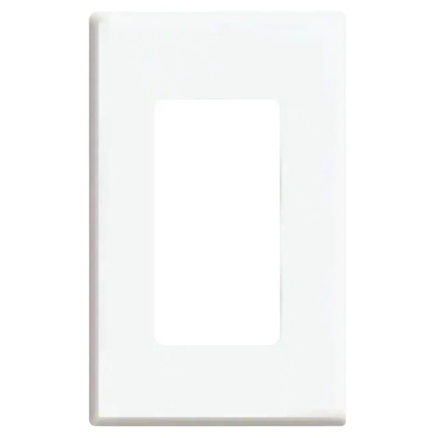 Plus 1-Gang Screwless Snap-On Decora Wall Plate - White | (NEW) (FREE SHIPPING)