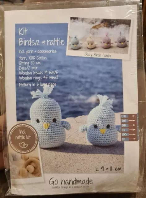 Go Handmade Bird Rattle Crochet Kit