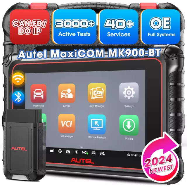 Autel MaxiCOM MK900BT PRO Auto Diagnostic Scanner Tool Upgraded MK808BT PRO 2024