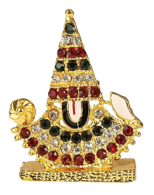 Tirupati Balaji Idol  Lord Venkateswara Metal Statue For Home Office Decor
