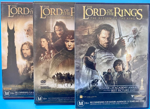 Lord Of The Rings Trilogy DVDs incl Special Features and Original Booklets R4