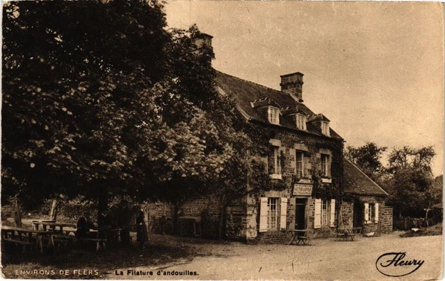 CPA Environs de flers .- La filature d'andouilles (195980)