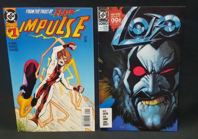 Impulse #1 1990 & Lobo #1 1995 Dc Comics Humberto Ramos Mark Waid