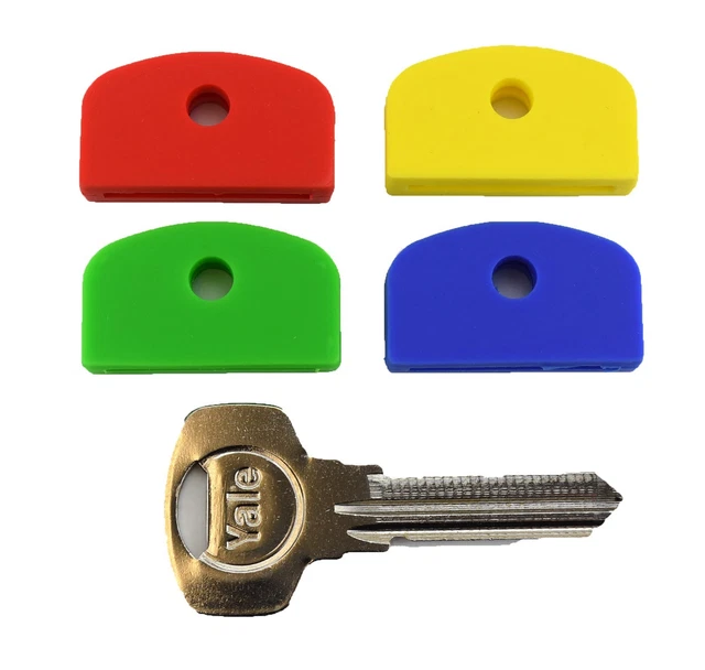 LARGE SQUARE HEADED Identifying Key caps covers Yale Keys Multi