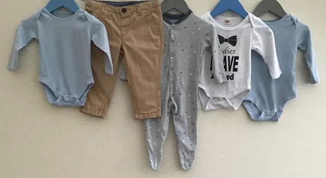 Pacchetto di abbigliamento bambini età 3-6 mesi John Lewis TU George H&M
