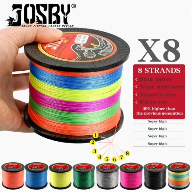 Braided Fishing Line 8 Strand 100M 300M 500M 1000M Spinning PE Multifilamento