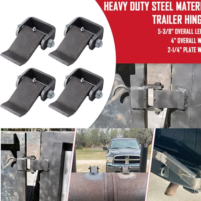 4x Heavy Duty Greaseable Dump Trailer Trucks Gate Door Tailgate Hinge Utility