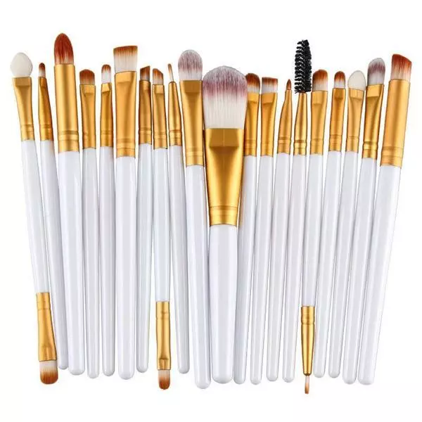 Weiche Make-up Bürsten Set Gesicht Rouge Pulver Foundation Lidschatten | Pro 20-teiliges Set