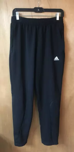 Adidas Sereno 11 Training Pants Men's Black Tapered Leg Soccer Warm-up - Size S