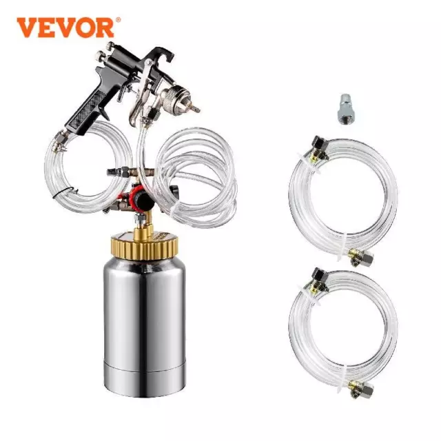 Pressure Pot Tank Kit with Pipe 1.8mm Nozzle Pressure Paint Sprayer with Gun Kit
