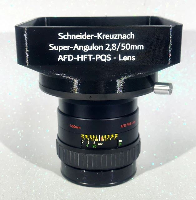Objectif Schneider 2,8/50mm AFD HFT PQS Super Angulon - Monture Rollei - Occasion Bon état