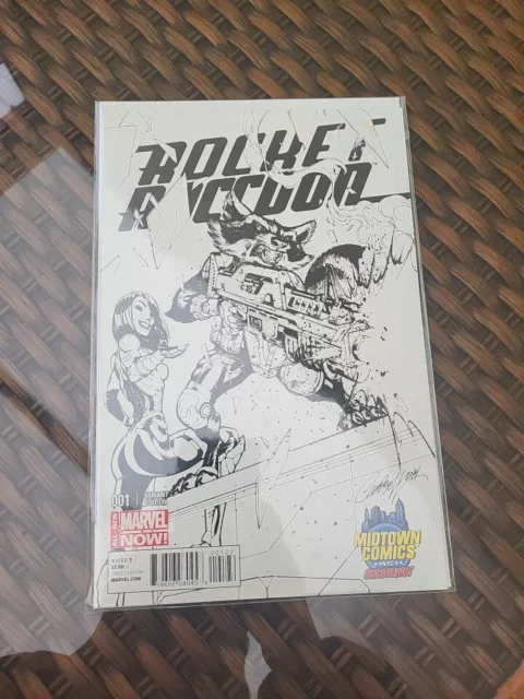 Rocket Raccoon # 1 Midtown Comics J S Campbell Sketch Variant   - Marvel Comics