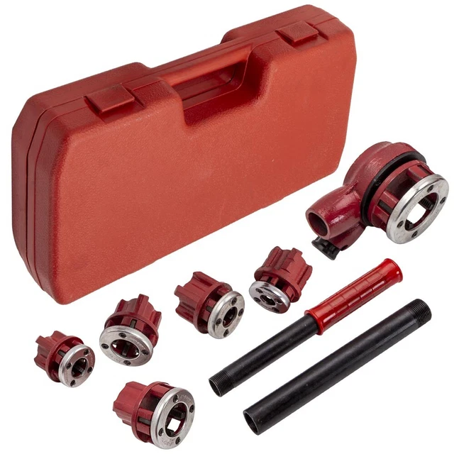 Ratchet Pipe Thread Tool 1/4'' 3/4'' Metric Ratchet Pipe Threading Tool Kit