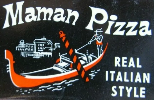 GONDOLA MATCHBOOK: MAMAN PIZZA (MONTREAL, QUEBEC) (DENIS ZEZAS) (c1970s) -F11