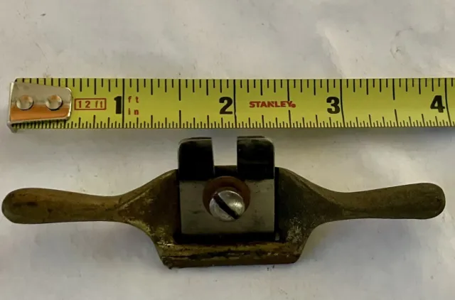 Vintage Miniature Brass Spoke Shave Draw Knife