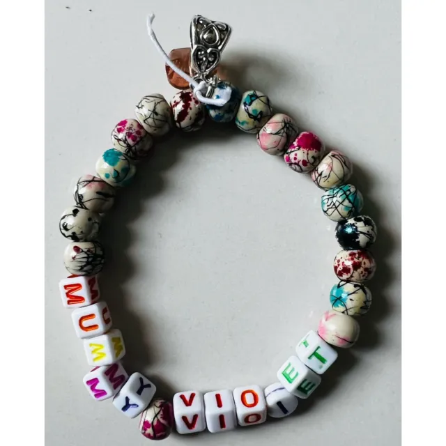 Made To Order Personalised Name Macrame Bracelet Adjustable Any Letters  Numbers