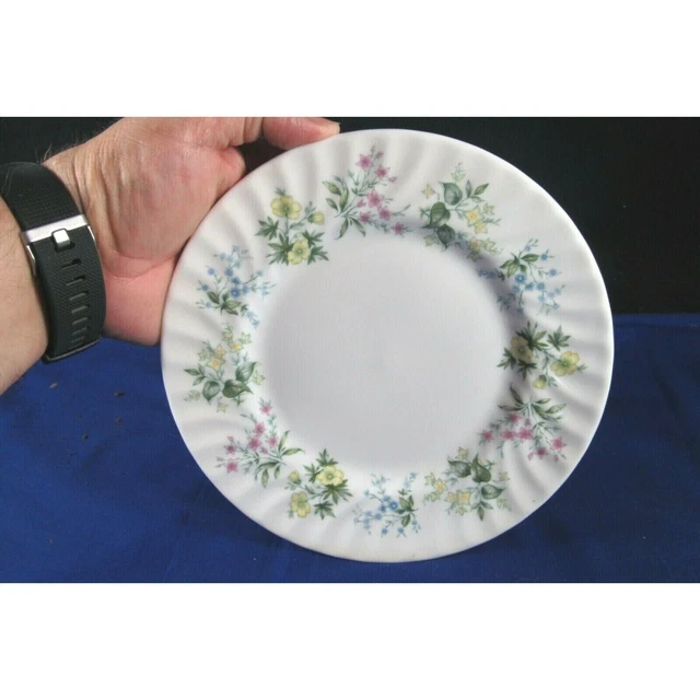 Minton Bone China England,Spring Valley Pattern Luncheon Plate 8" wide Vintage
