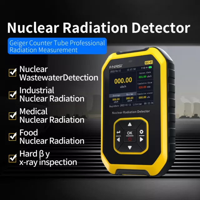 NEW Geiger Counter Tube Nuclear Radiation Detector β γ X-Ray Dosimeter Monitor