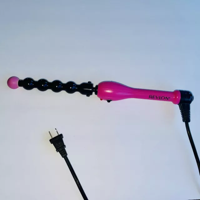 Revlon Salon High Heat Hair Curling Iron Ball Wand Regular Bubble - RVIR 3018