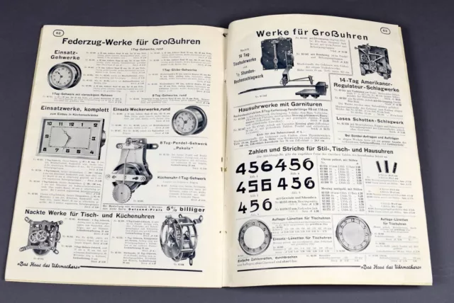 Alter RUDOLF FLUME Katalog von 1935 f Uhrmacher Goldschmied watchmaker jeweller