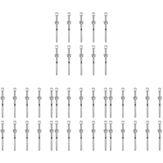 4x Seilspanner aus Edelstahl Kabelrelinggesenk mit Gewinde