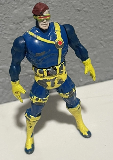 Used 1994 Toy Biz Marvel Mini Cyclops X-Men Die Cast Metal Figurine 2 1/2 inch