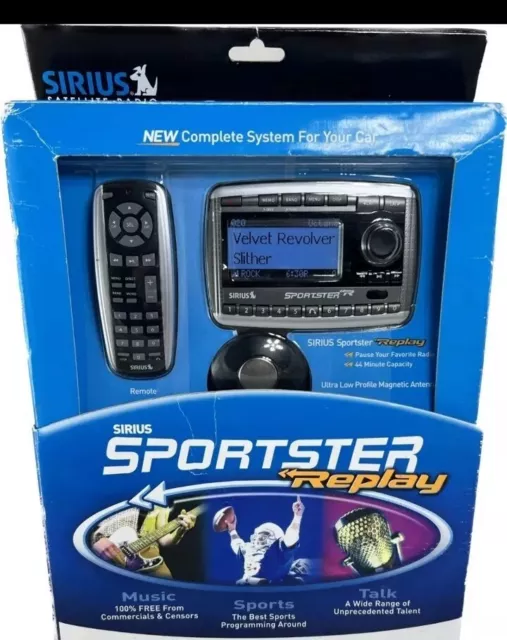 New SIRIUS Sportster REPLAY SP-R2 Radio + Vehicle Kit  sp-tk2 R spr2