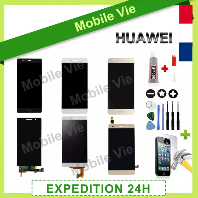 Ecran pour HUAWEI P8/9/10/20/30 LITE MATE HONOR NOVA: Vitre tactile + LCD Retina