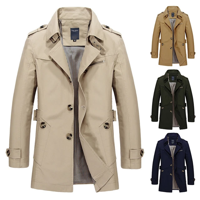 Evoga Giacca Montgomery Invernale Uomo Con Alamari E Cappuccio | Cappotto Trench Slim Fit Made In Italy - Taglie Regolari