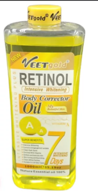 Veet Gold Retinol Intensive Lightening Body Corrector Oil 1000Ml