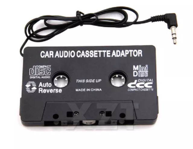 Lecteur de cassette de voiture, Lecteur de cassette stéréo de voiture  Adaptateur de bande Cd Md Mp3 Mp4 Player To 3.5mm Aux Audio pour téléphone  portable