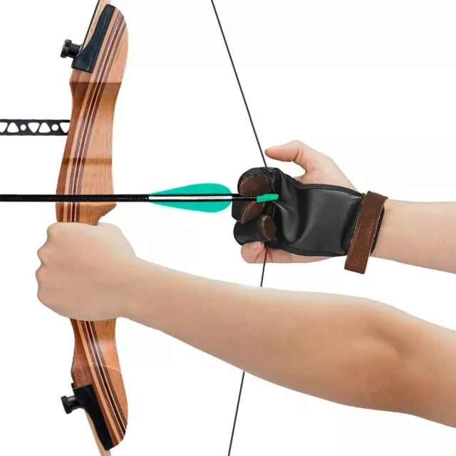 Double Layers Archery Finger Protector Comfortable Bow Hand Guard